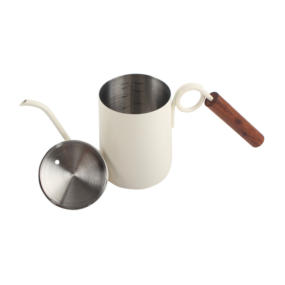 Elegant Stainless Steel Gooseneck Kettle - Ideal for Pour Over Brewing — 3