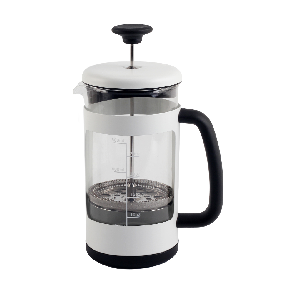 Heat Resistant Thickened Borosilicate Glass Stainless Steel Coffee Press — 3
