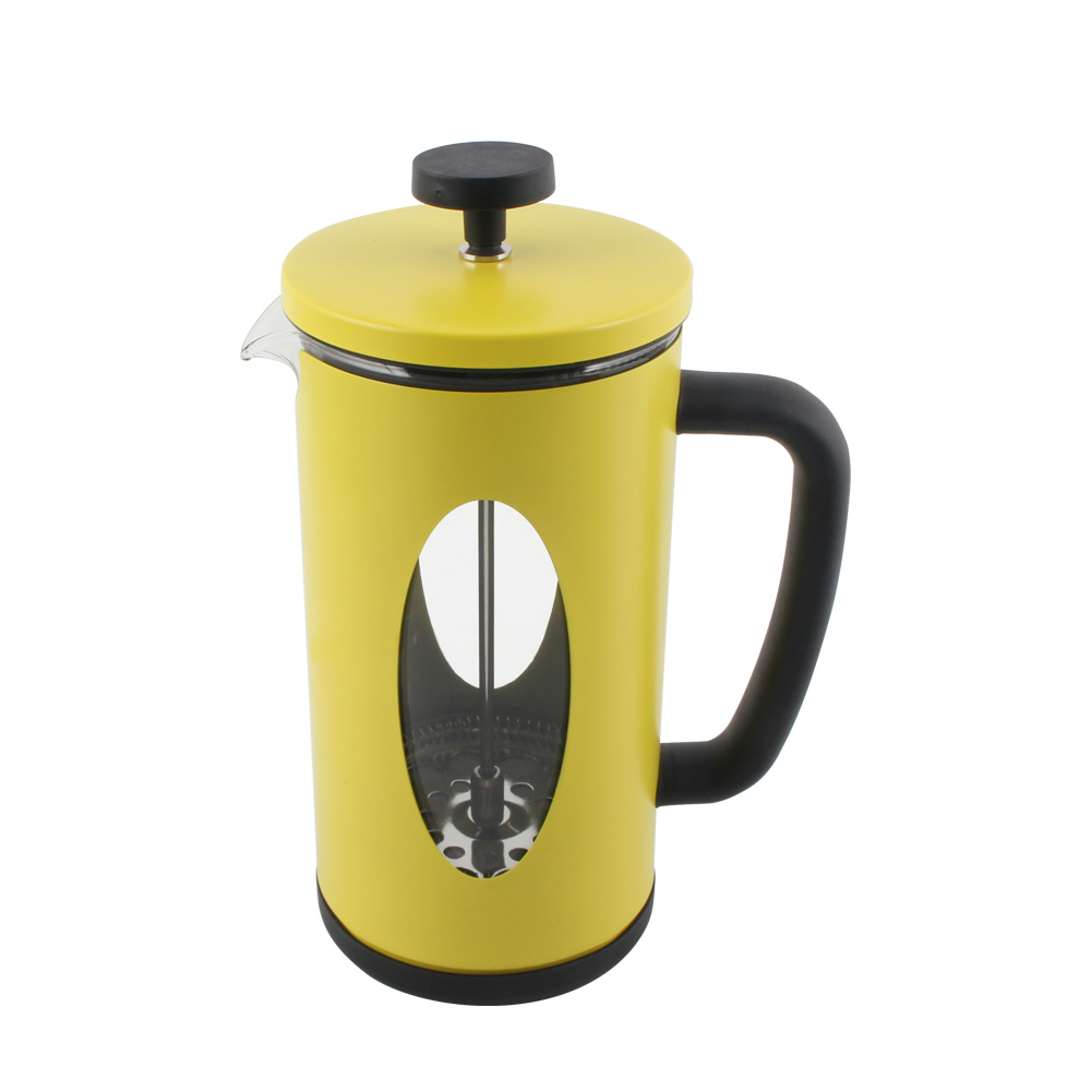 Heat Resistant Thickened Borosilicate Glass Stainless Steel Brewer, Coffee French Press — 3