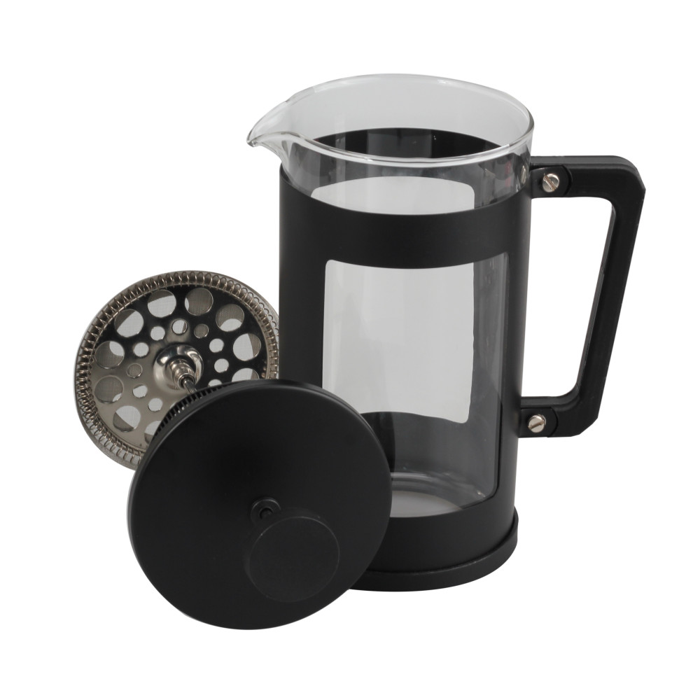 Borosilicate Glass Coffee Brewer With Stainless Steel Plunger — 6