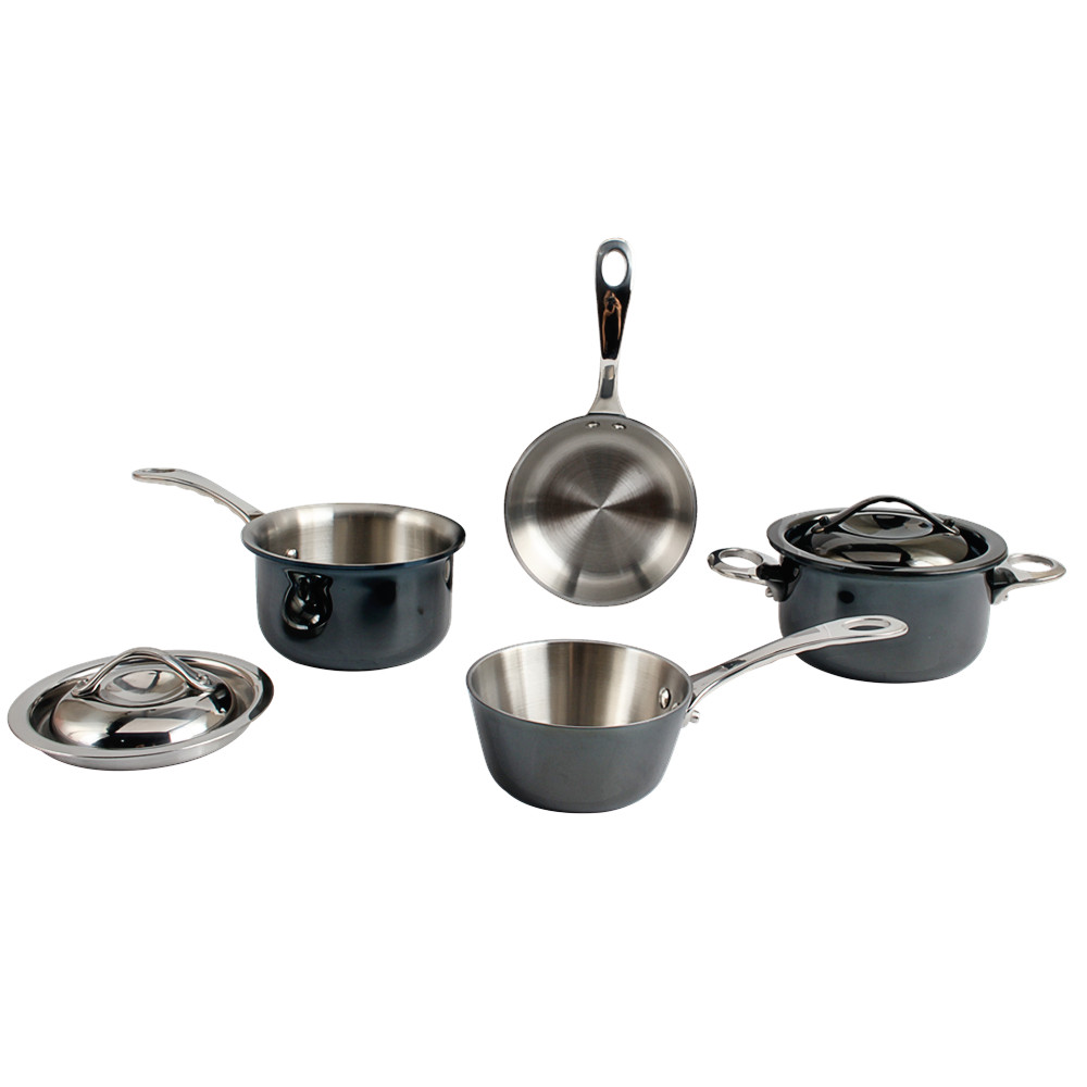 Tri-Ply Stainless Steel Mini Cookware Set — product information