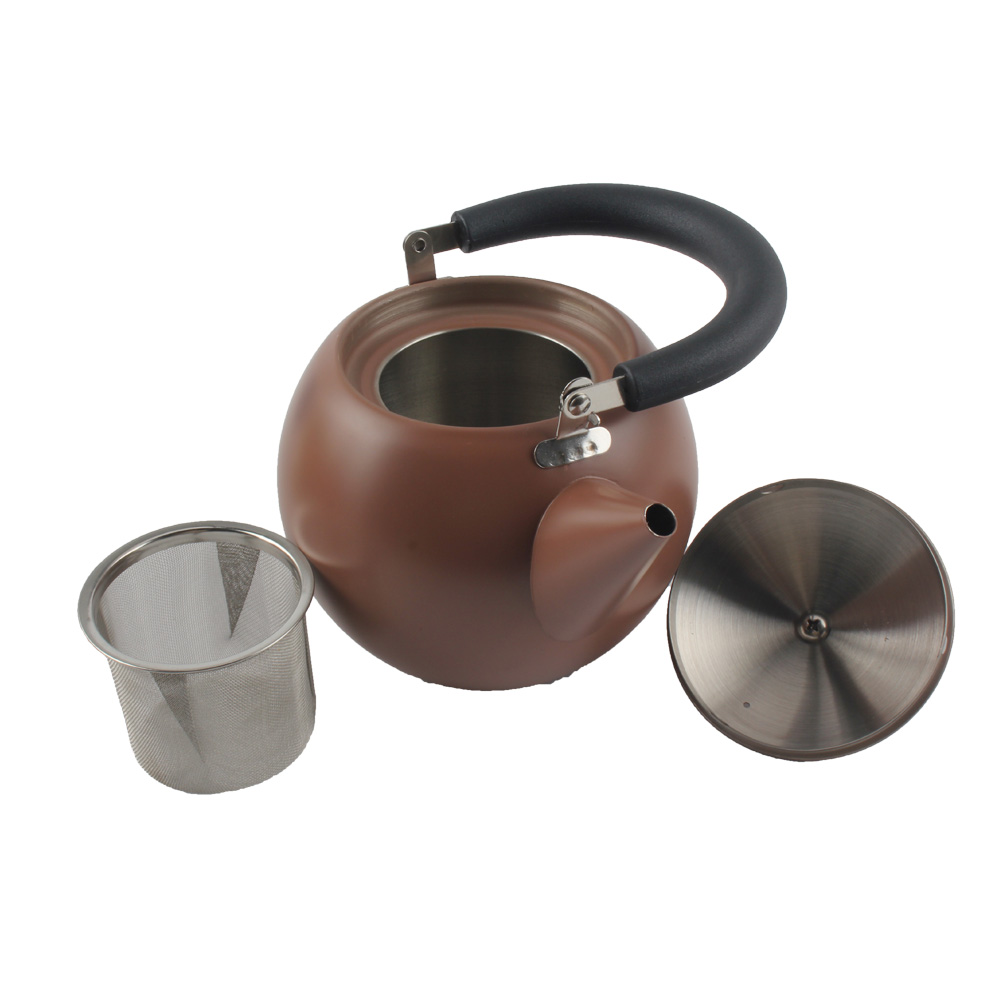 Teaware Set for Induction, Stainless Steel Teapot With Tea Strainer And Infuser — 5