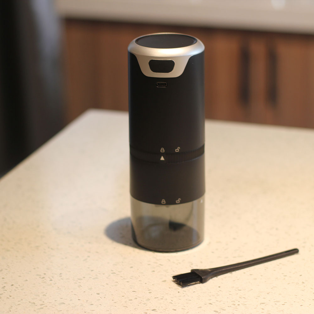 Stainless Steel Blades, Removable Chamber Electric Coffee Grinder for Beans — product information