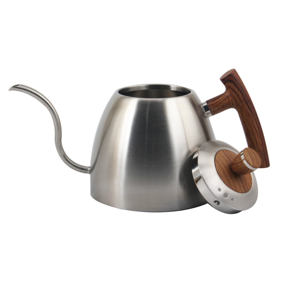 Satin Polishing Gooseneck Kettle Teapot Stovetop Tea Kettle — 5