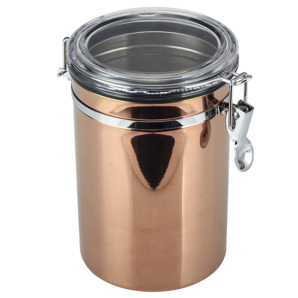 Airtight Food Storage Canister Set With Clear Lid Kitchen Containers Sets for Coffee Bean — 4
