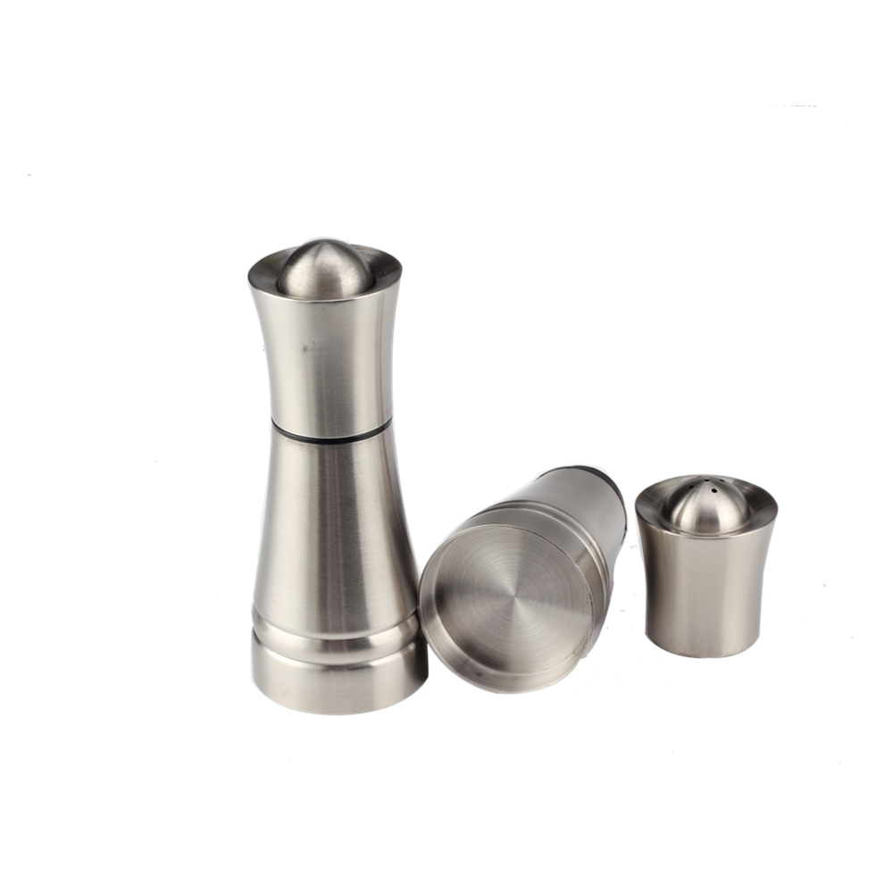 2pcs Refillable Glass Salt Pot And Pepper Shaker — 3