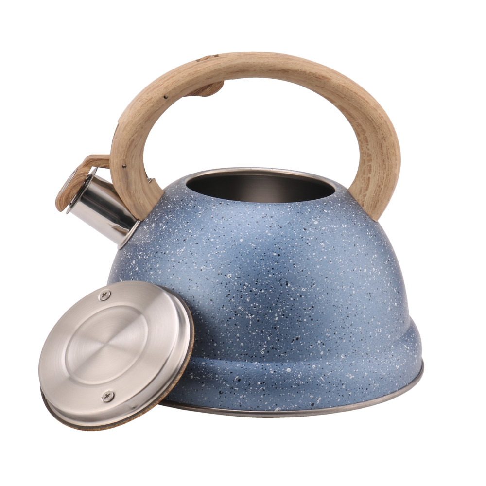 Kettle With Whistle, S/S Whistling Kettle, Wooden Handle — 4