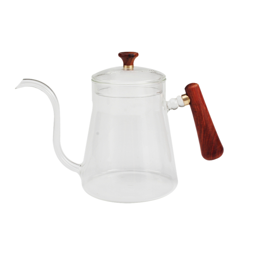 Coffee Hand Pot Clear Glass Kettle — product information