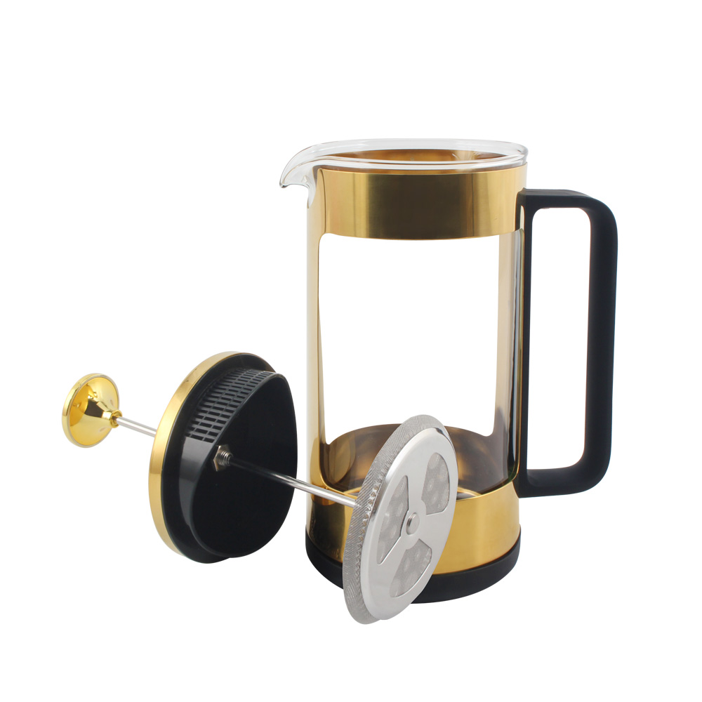 French Press Coffee Maker And Tea Maker 1L Cafetiere With Heat Resistant Borosilicate Glass — product information