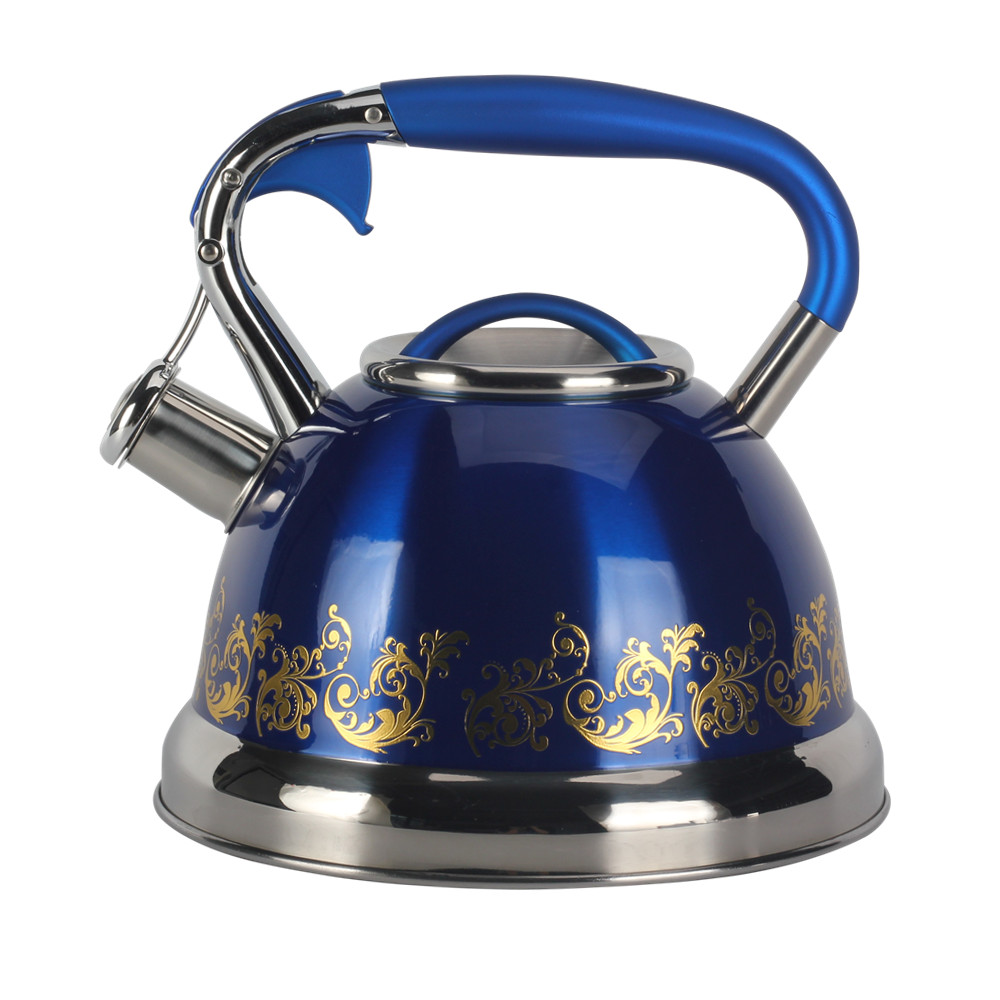 S/S Whistling Tea Kettle Blue — product information