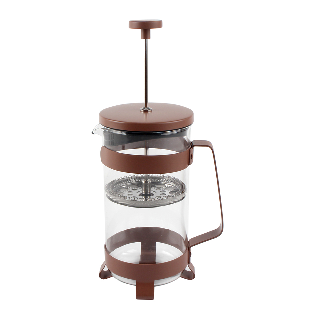 Cold Brew Coffee Tea Pot, Heat Resistant Borosilicate Glass French Press — 4