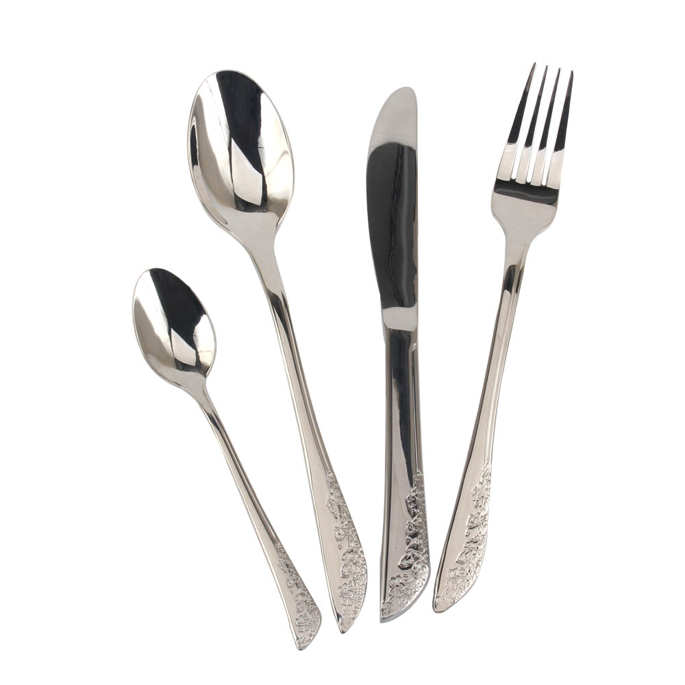 Stainless Steel Mirror Polished Cutlery Set Include Forks Spoons Knives, Mirror Polished Tableware Set — 2