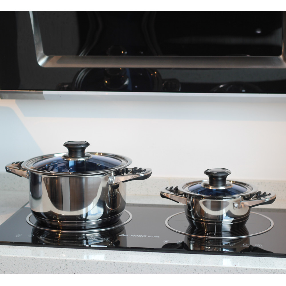 Non-Stick Stainless Steel Cookware Set — 7
