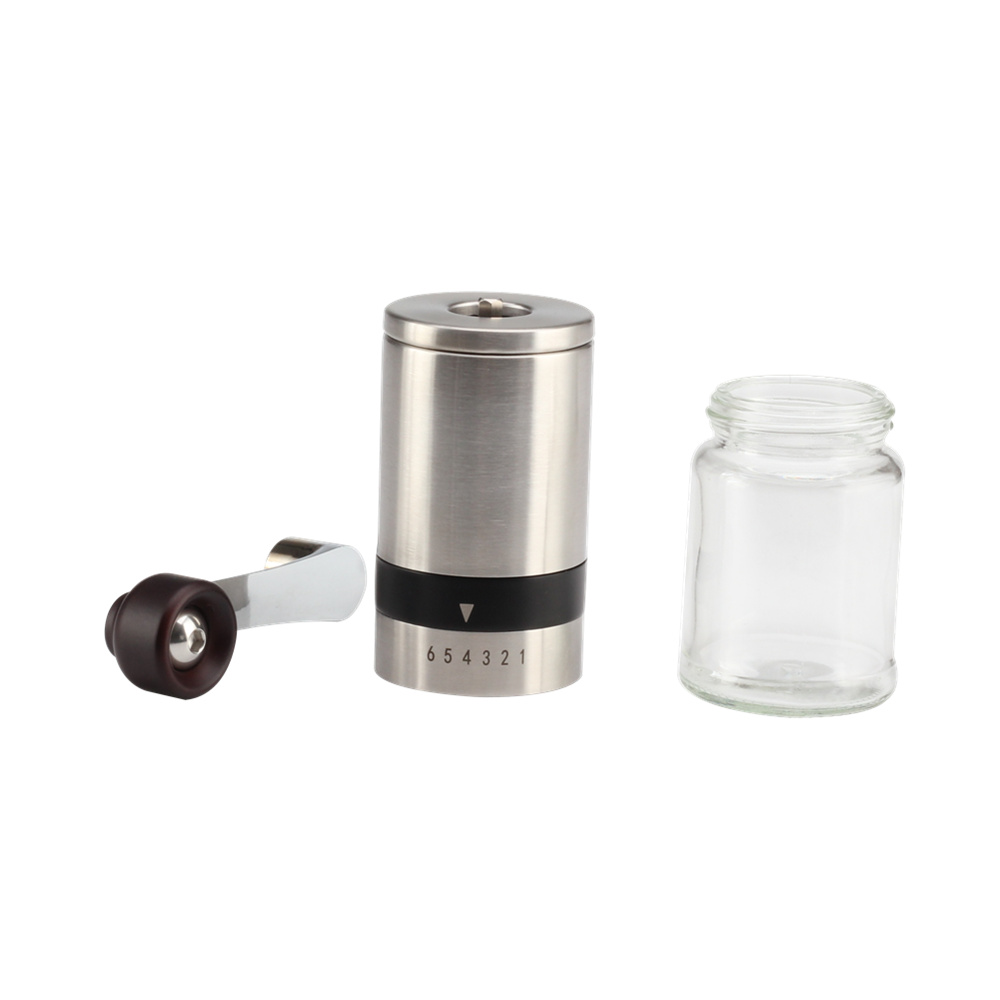 Hand Coffee Grinder 6 Adjustable Coarseness, Stainless Steel Mini Portable Coffee Machine Grinder — 4