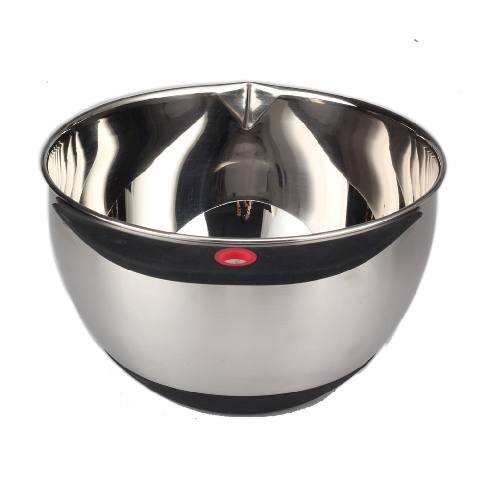 3-Piece Mixing Bowl Set for Kitchen Mixing Bowl With Pouring Spout — 6
