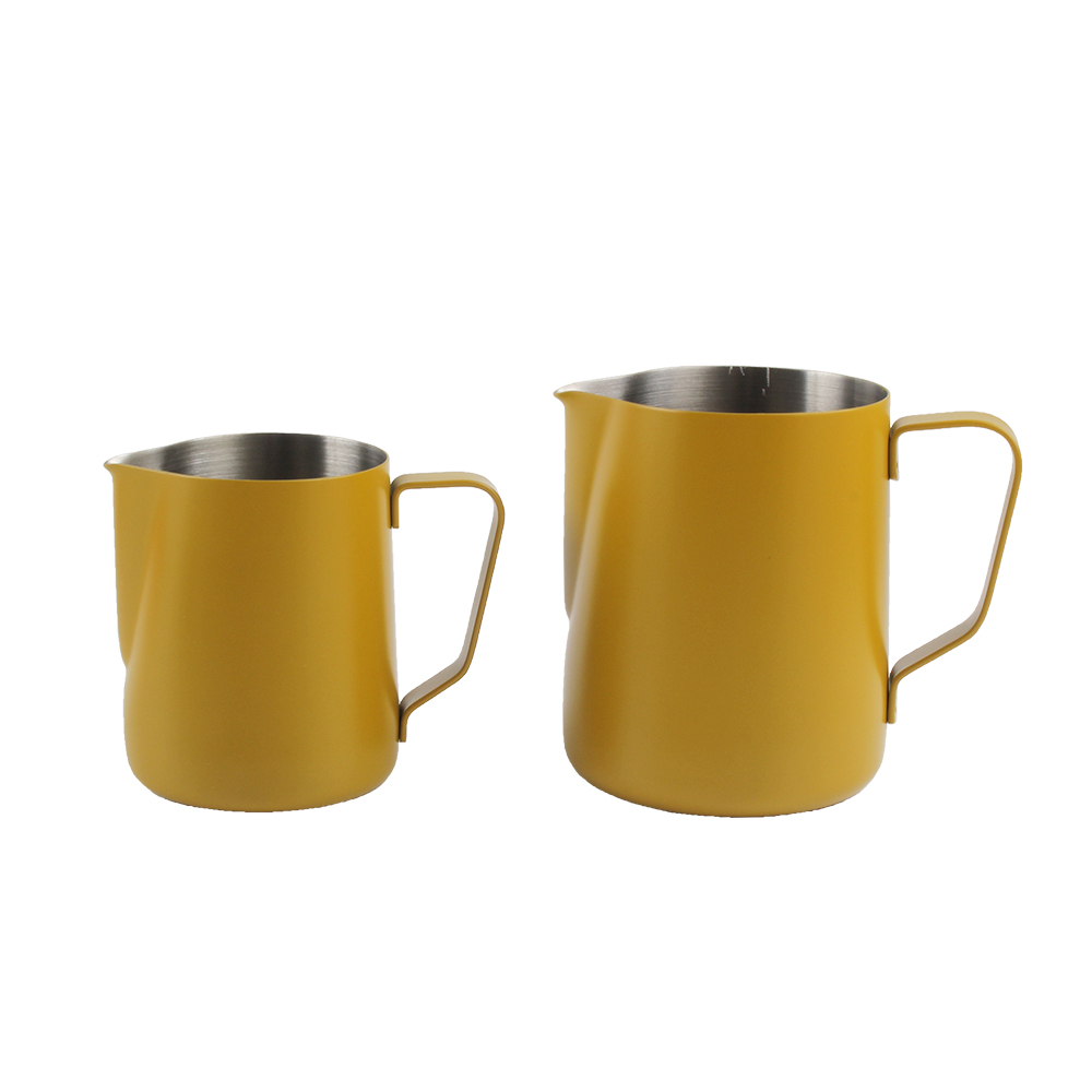 Milk Frother Pitcher Barista Tools, 350ml /12oz Stainless Steel Milk Cup — 3