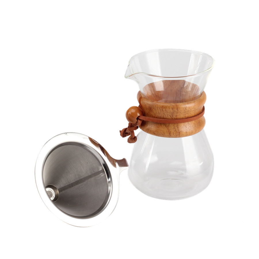 Pour Over Coffee Maker With Stainless Steel Filter, Coffee Dripper Brewer — 5