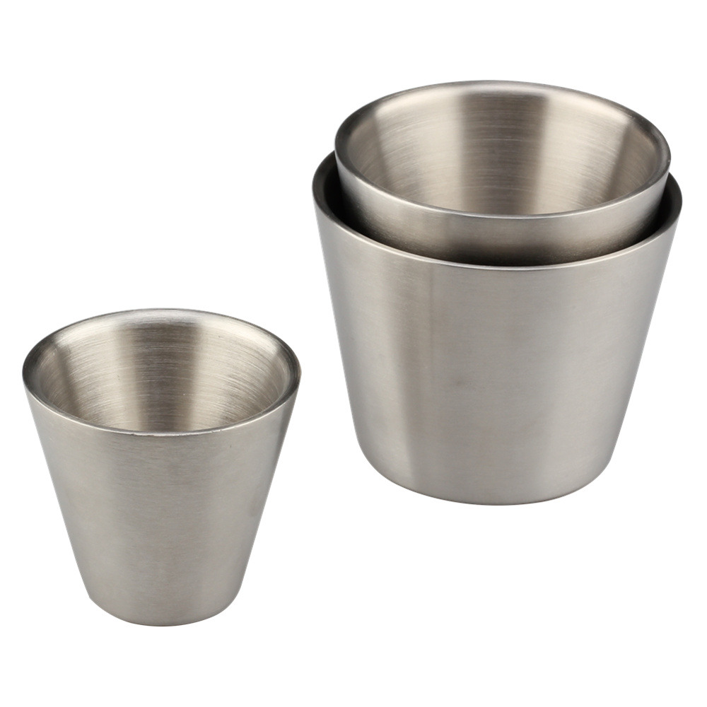 Stainless Steel Double Walled Insulated Cups(Set Of 3) — 2