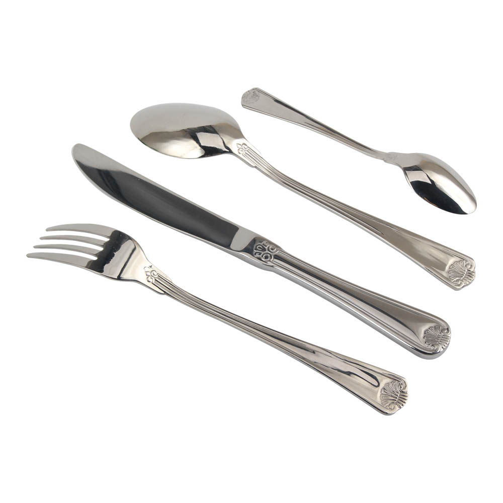 18/10 Stainless Steel, Silverware Set with Serving Utensils — 8