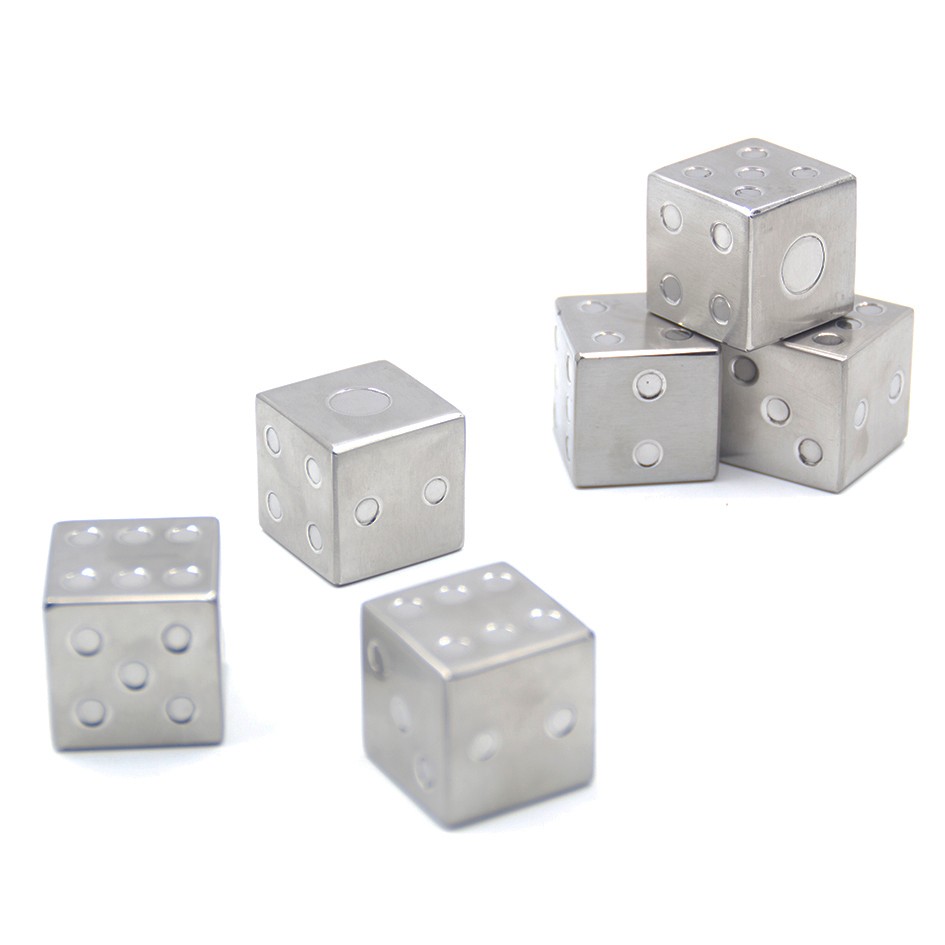 Dice Square Shape Whiskey Stone, Stainless Steel Ice Cubes With High Cooling — 3