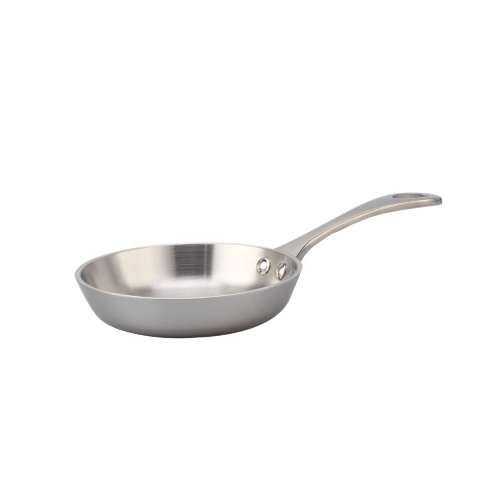Silver Triply Mini Stainless Steel Frying Pan — 4