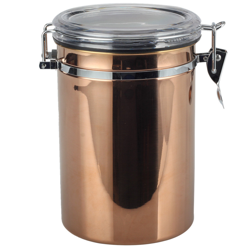 Airtight Food Storage Canister Set With Clear Lid Kitchen Containers Sets for Coffee Bean — 5