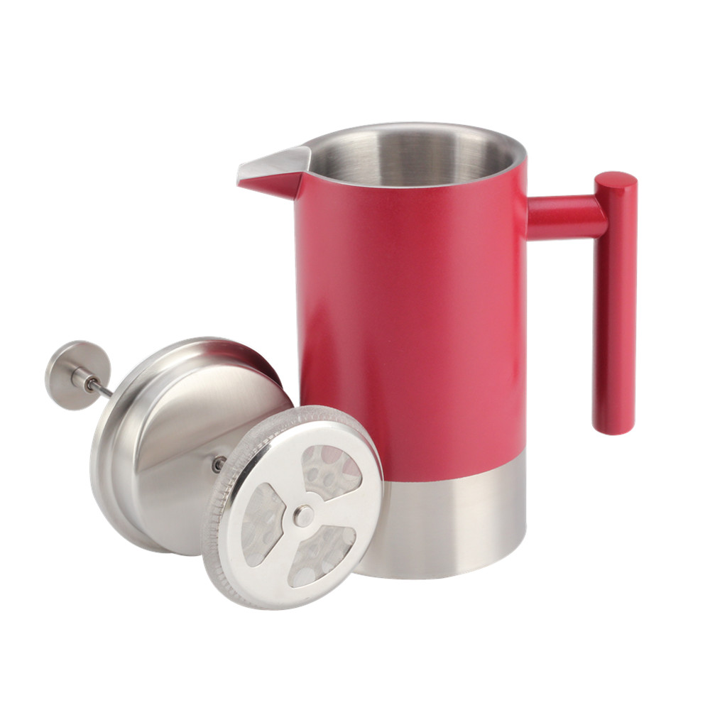 1L Stainless Steel Double Wall Coffee Maker — product information