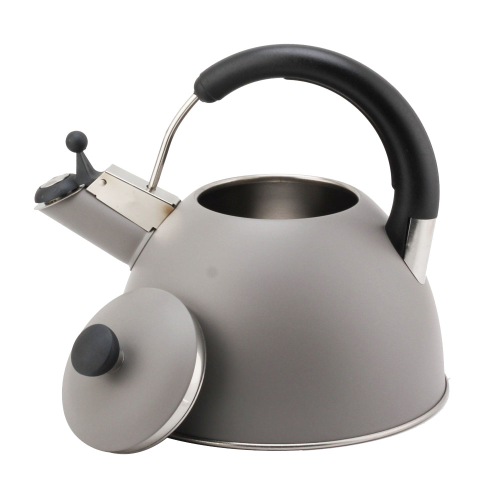 Modern S/S Whistling Kettle for Kitchen Light Gray — product information