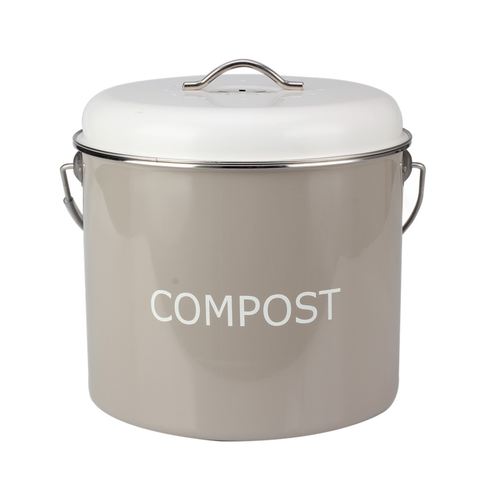 Indoor Multi-Color 0.8 Gallon Stainless Steel Compost Pail — product information