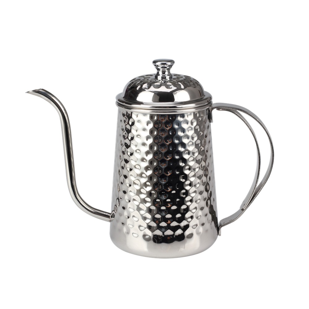650ml Goose Necked Kettle With Hammer Finish — product information