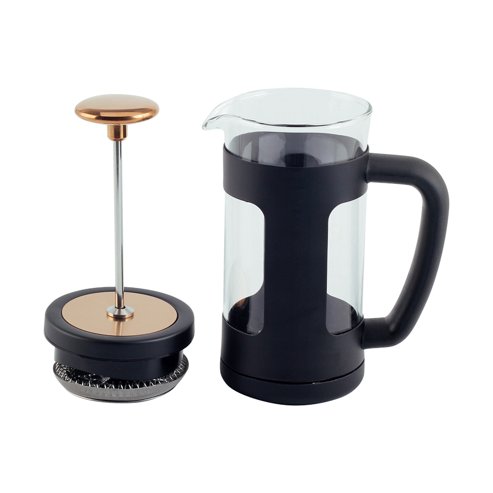 Stainless Steel Filter Plunger System & Durable Borosilicate Heat Resistant — 4