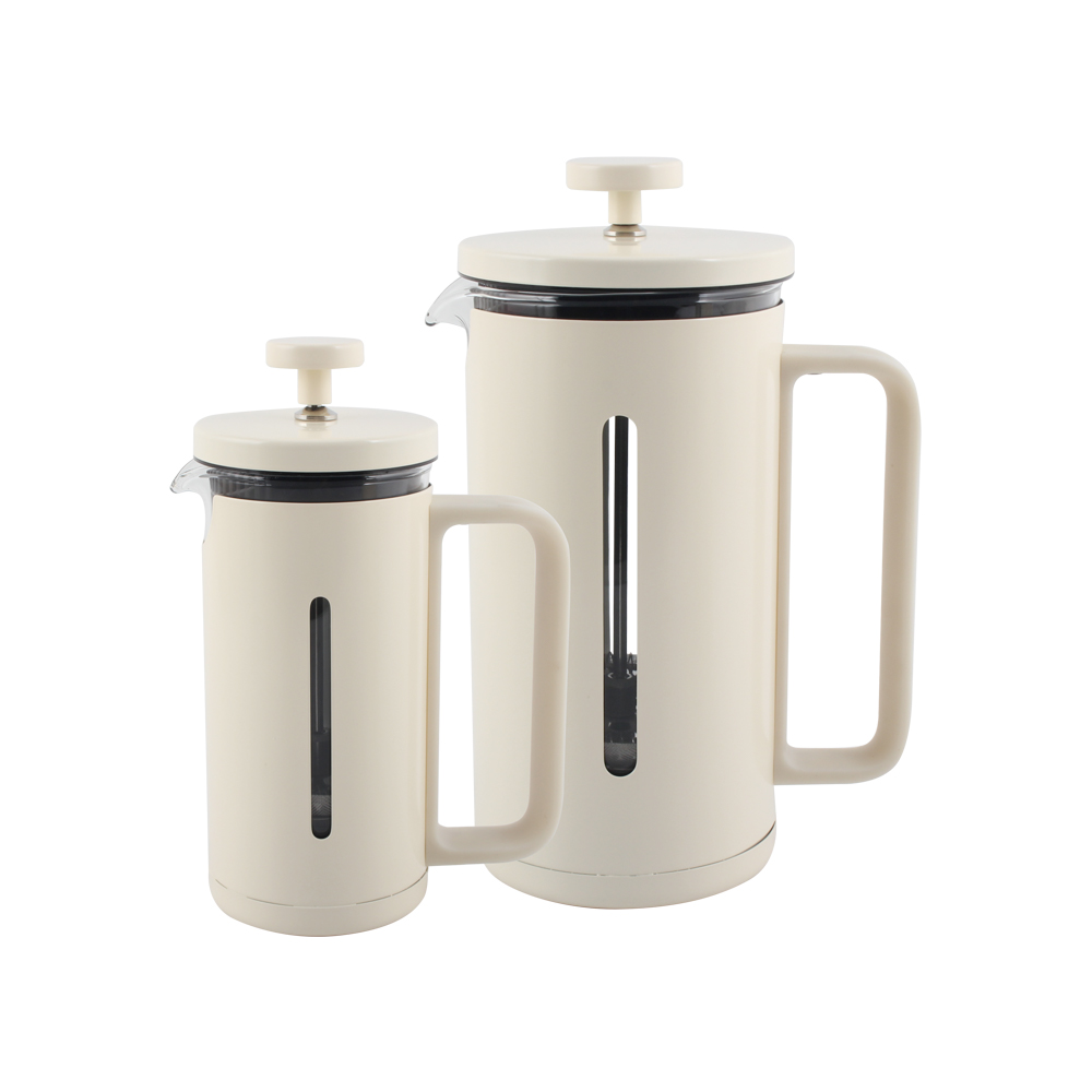 Borosilicate Glass Stainless Steel Brewer, Large Portable Cold Brew Cafetera Press