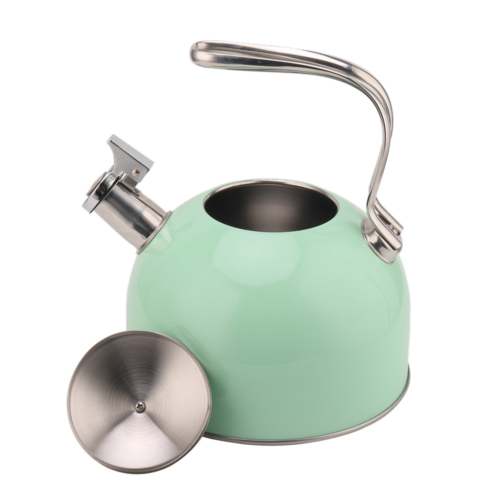 Stainless Steel Whistling Tea Kettle-Kettle With Flute-Scratch Resistant — 4