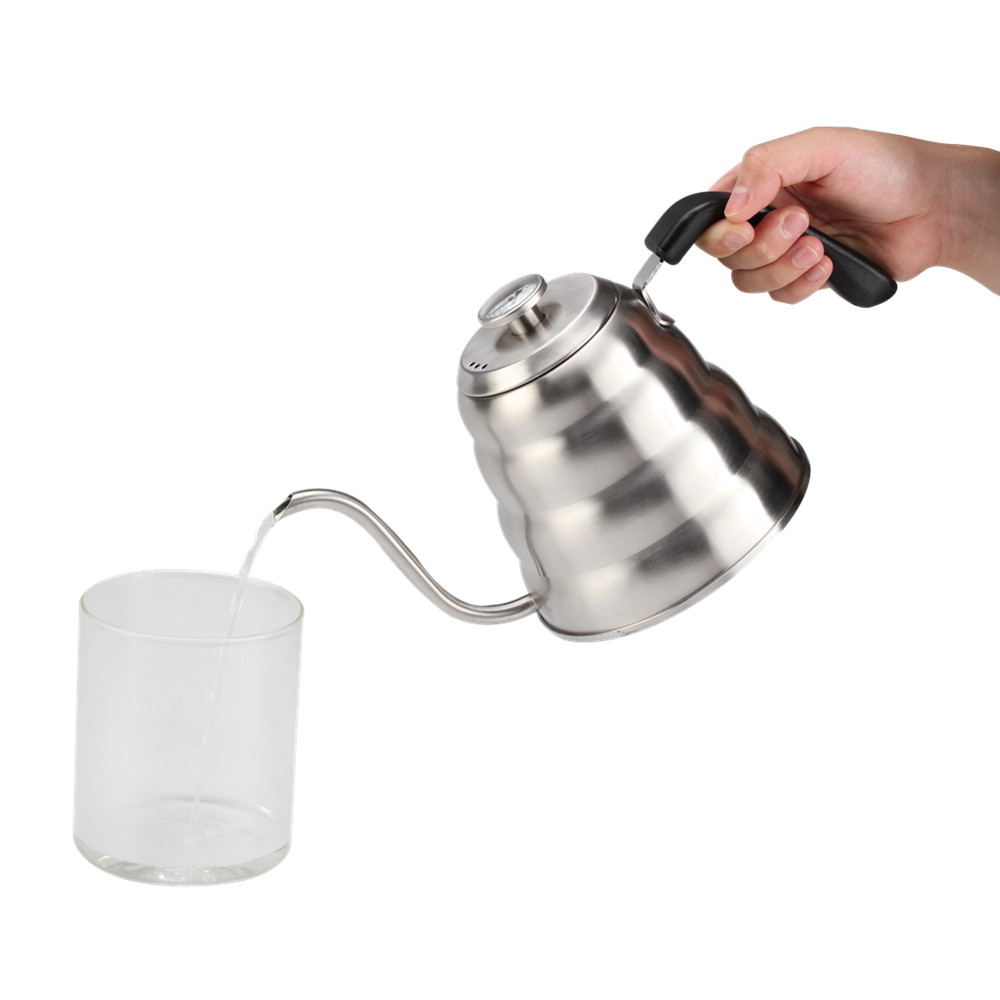 Coffee Maker Set, Pour Over Coffee Gooseneck Kettle With Thermometer — 2