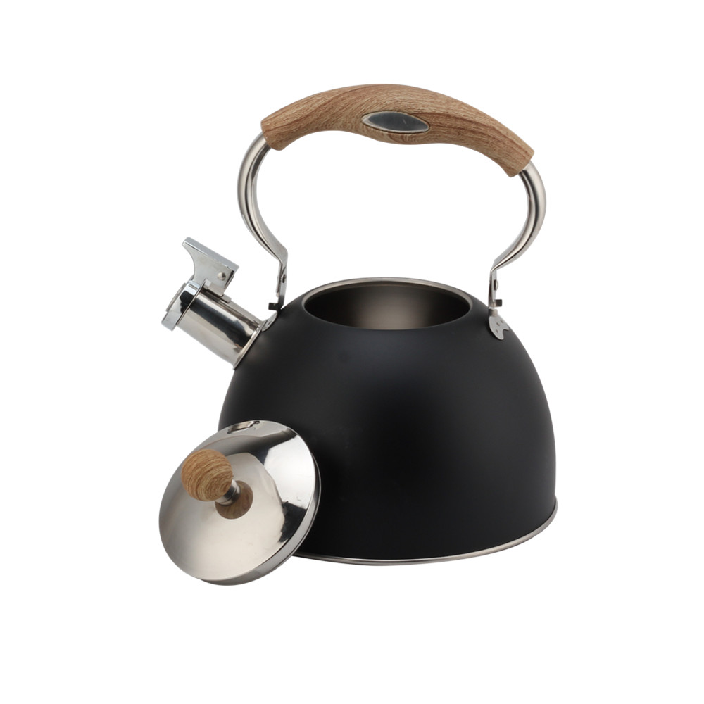 Stainless Steel Whistling Kettle ,Teapot Suitable for Induction And Gas, Black Color — product information