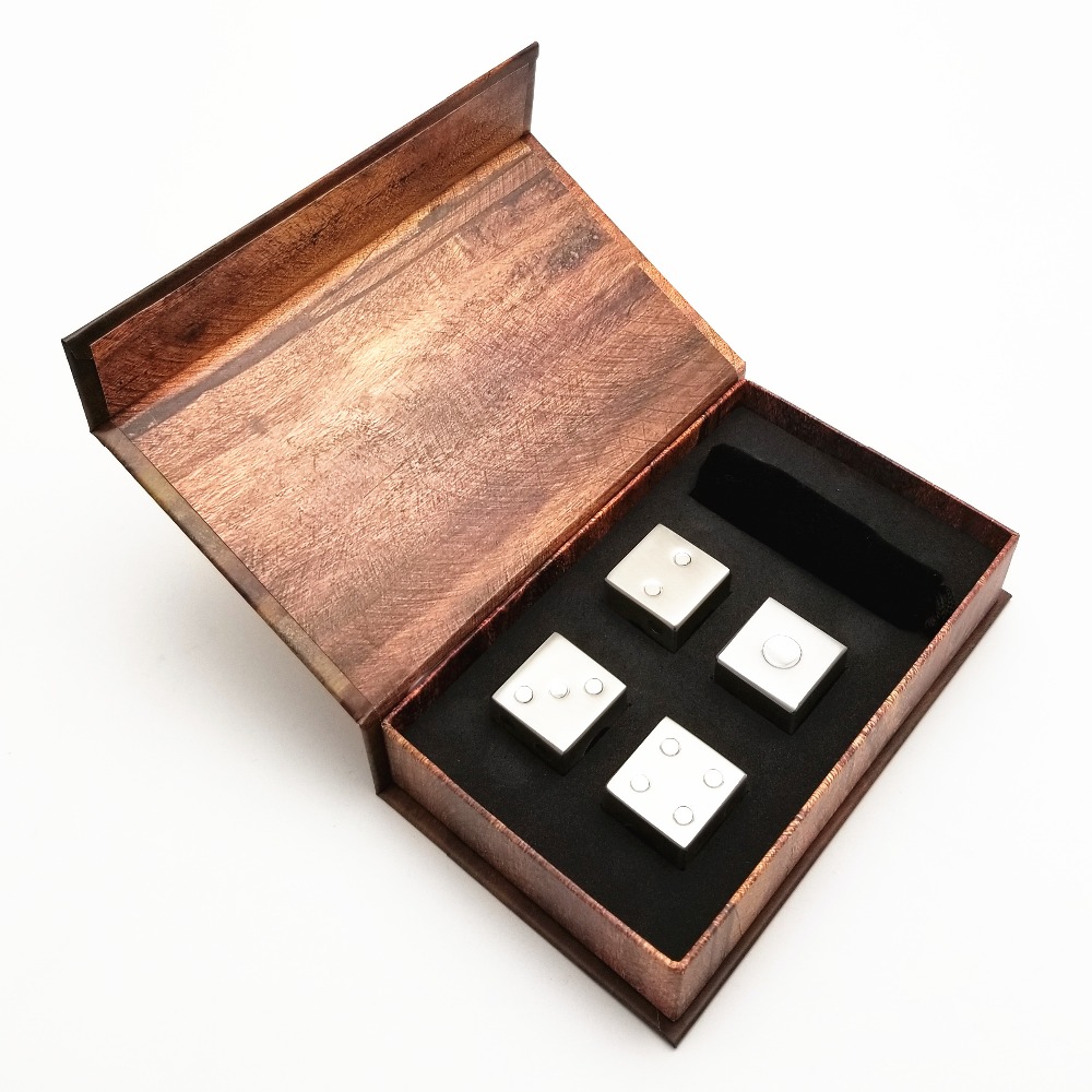 Dice Square Shape Whiskey Stone, Stainless Steel Ice Cubes With High Cooling — 2