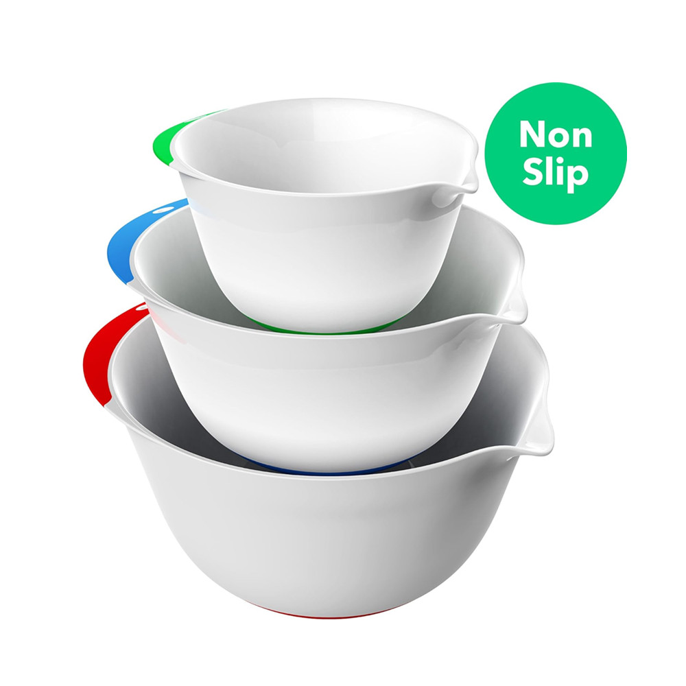 3pcs Plastic Mixing Bowl Set — 4