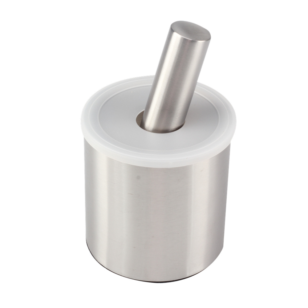 Mortar and Pestle Sets Brushed Stainless Steel Spice Grinder Pill Crusher — 4