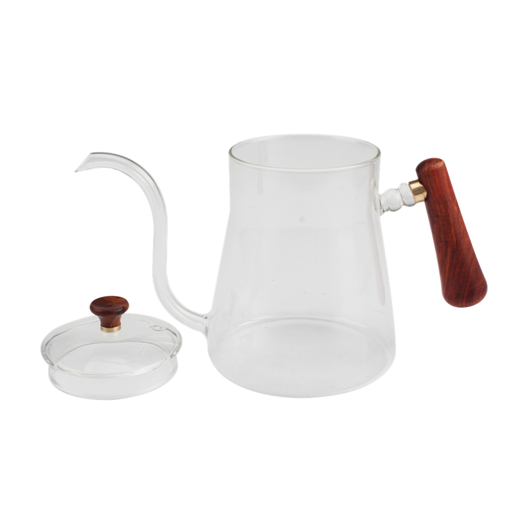 Coffee Hand Pot Clear Glass Kettle — product information