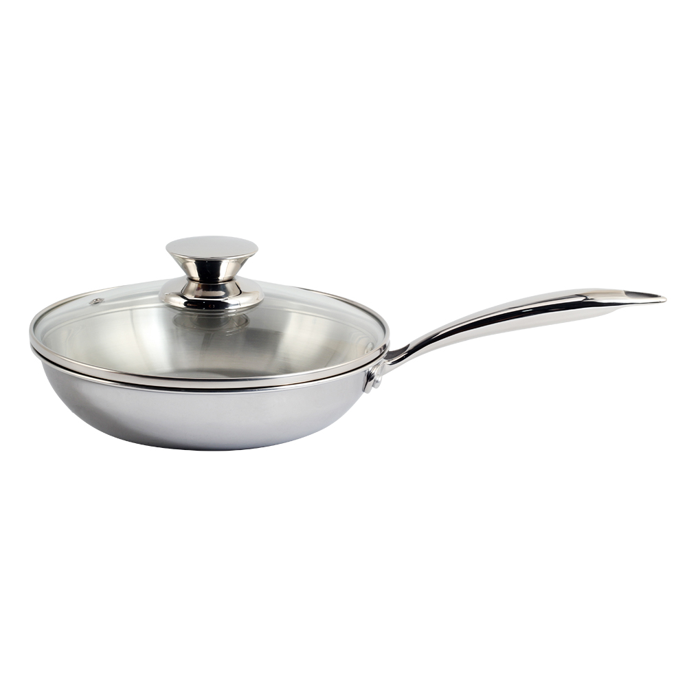 8\" & 10\" Tri-Ply Stainless Steel Frying Pan — 2