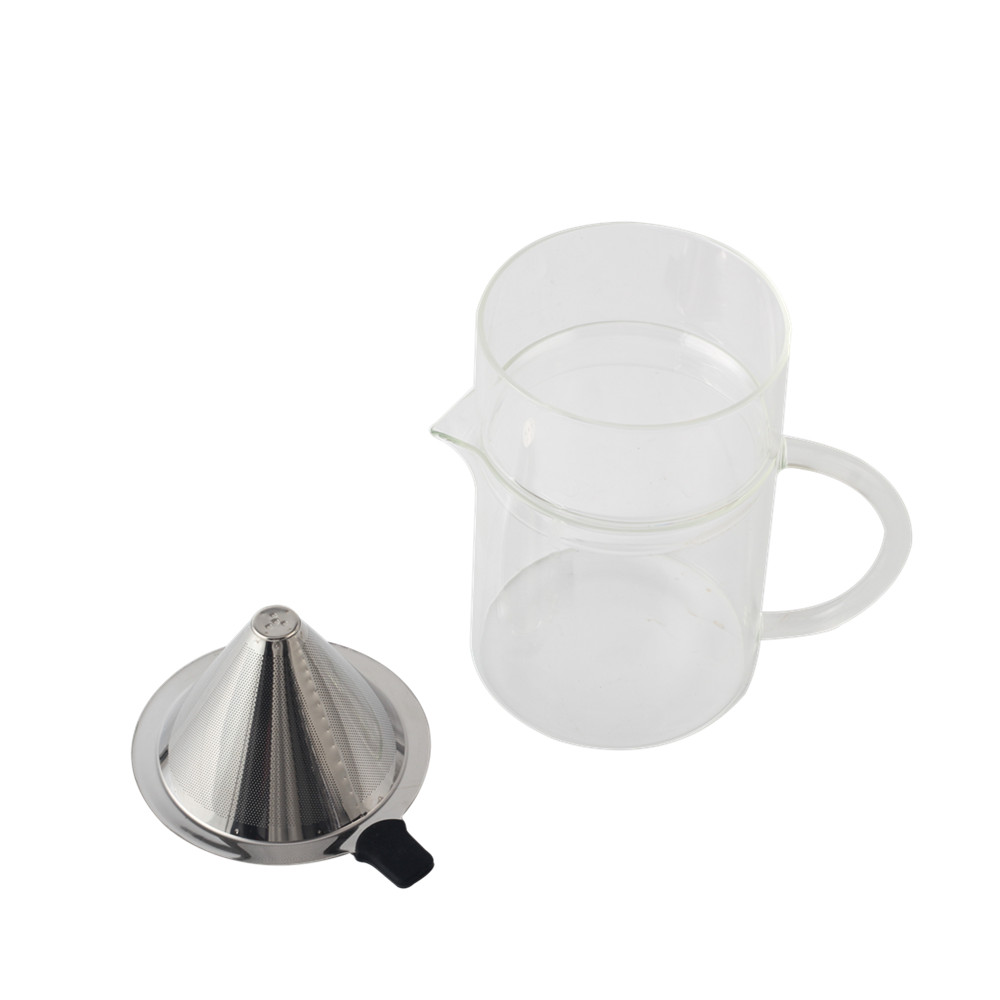 Pour Over Coffee Maker With Reusable Stainless Steel Filter — product information