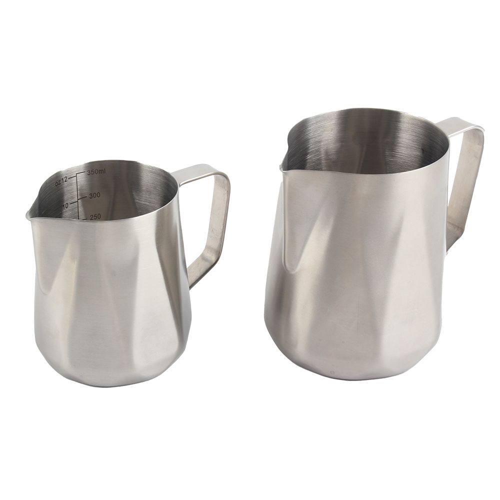 Modern Espresso Milk Frothing Pitcher, Stainless Steel Coffee Milk Jug — product information