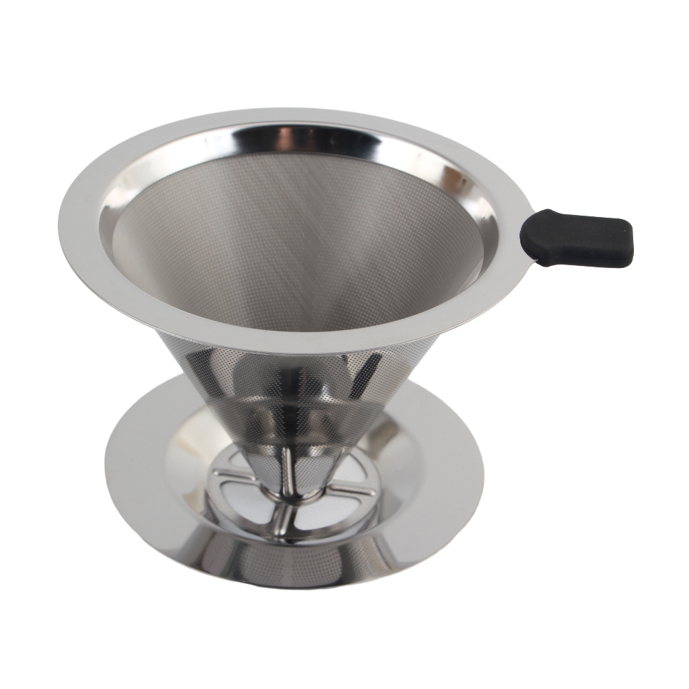 Stainless Steel Coffee Filter Cone Dripper Cup — product information
