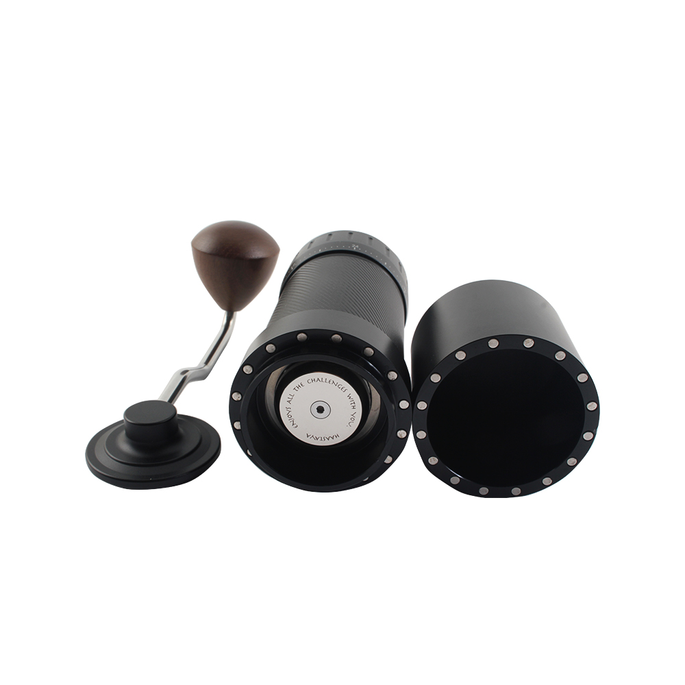 Coffee Grinder Manual With Adjustable Setting, Magnet Catch Cup Great for Travel, Camping — 5