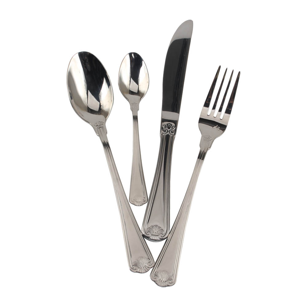 18/10 Stainless Steel, Silverware Set with Serving Utensils — 11