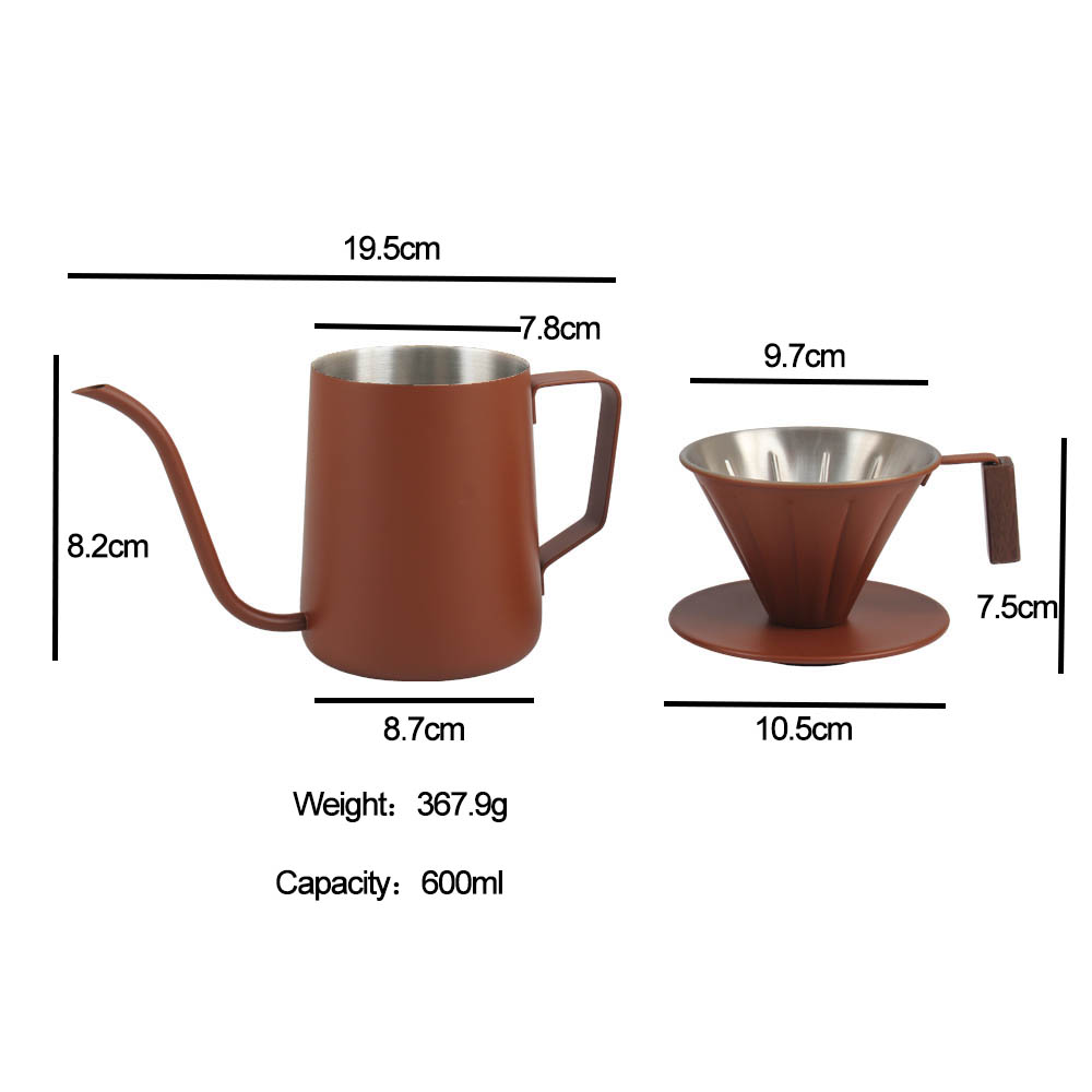Portable Pour Over Coffee Maker Set, Coffee Accessories — 4