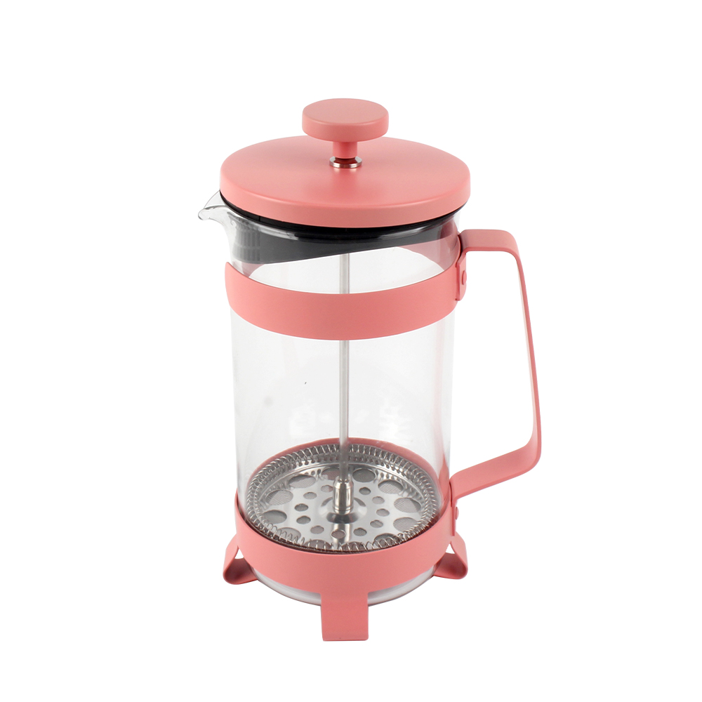 High-Heat Borosilicate Glass And Stainless Steel Filter Coffee Press, Large Capacity Coffee Maker — 3