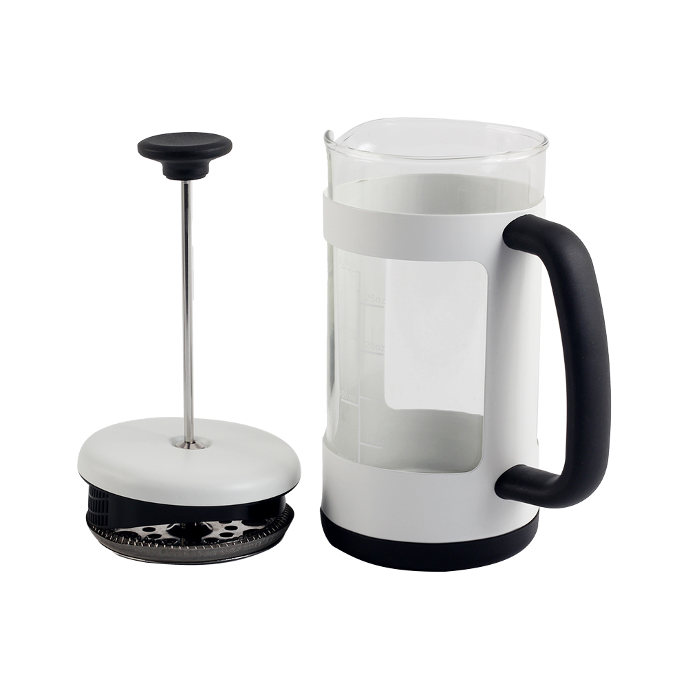 Heat Resistant Thickened Borosilicate Glass Stainless Steel Coffee Press — 4