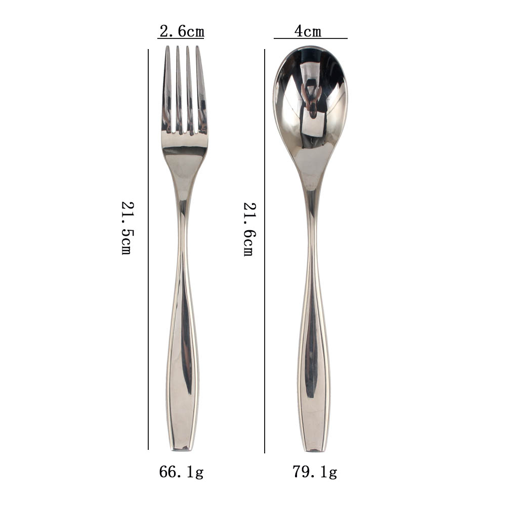 Luxury 2-Piece 18/10 Stainless Steel Flatware Set — product information