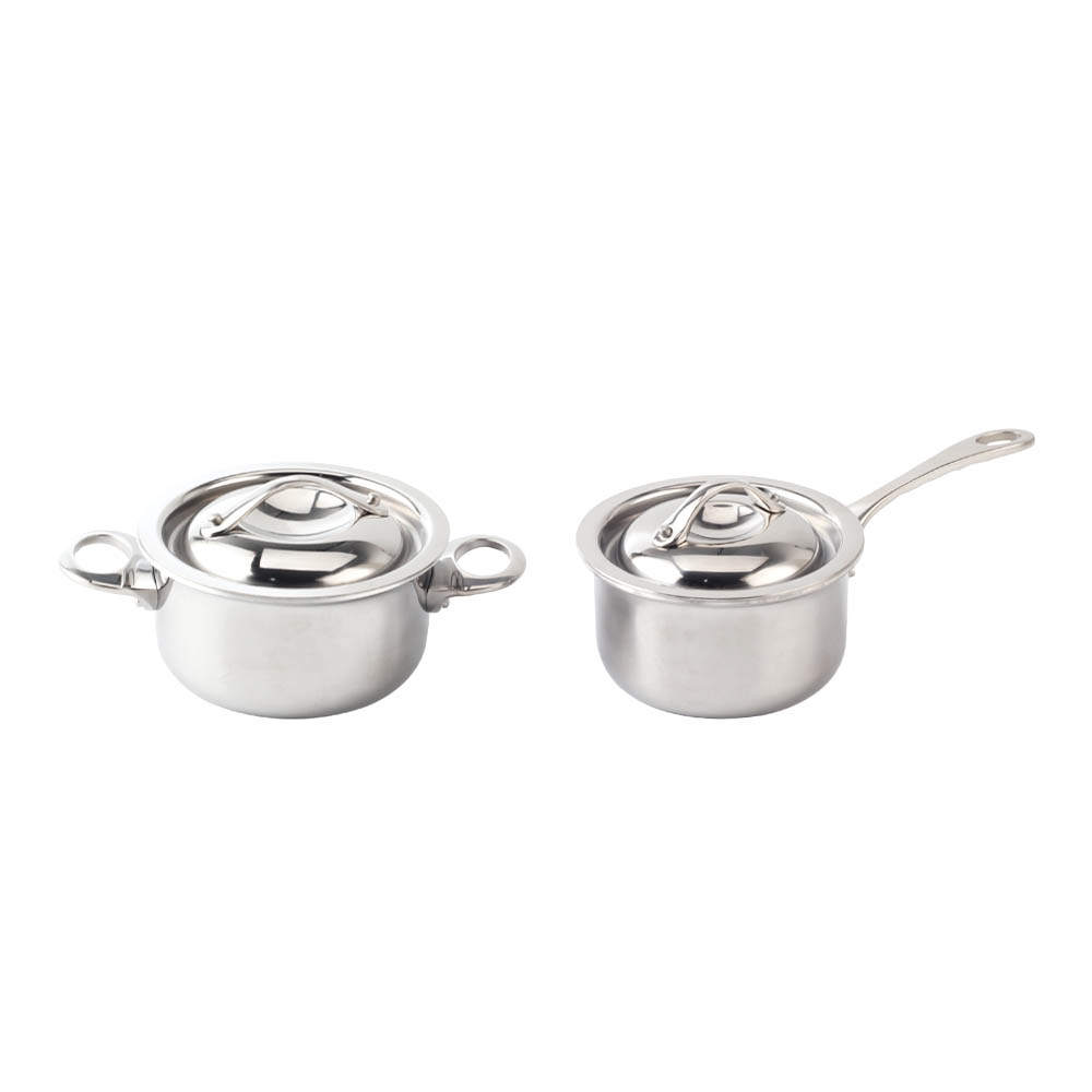 Silver Stainless Steel Mini Sauce Pot — product information